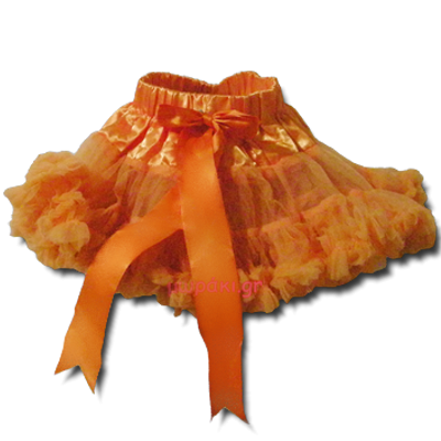 Βρεφική παιδική φούστα τουτού πορτοκαλί