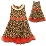 Βρεφικό αμάνικο φόρεμα φλοράλ
