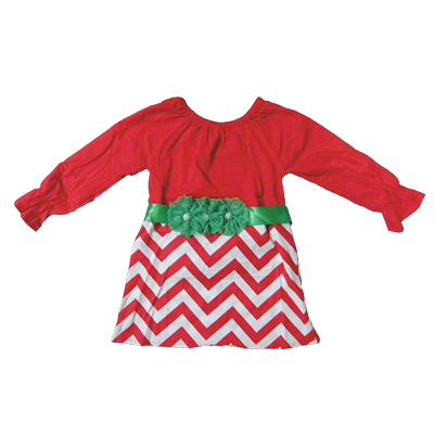 Φορεματάκι για μικρά κορίτσια σε κόκκινο και λευκό με υπέροχη ζώνη
