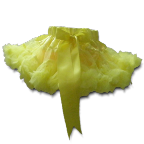 Βρεφική παιδική φουντωτή φούστα τουτού κίτρινη
